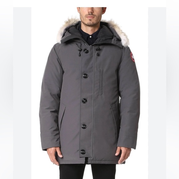 Canada Goose NWOT Chateau Parka Graphite Grey M & Garment Bag - Picture 1 of 16